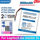 Аккумулятор 900 мАч 533-000120 для Logitech mx master 2s , MX Anywhere 2, Anywhere 2S , MX Ergo AHB572535 + Бесплатные инструменты