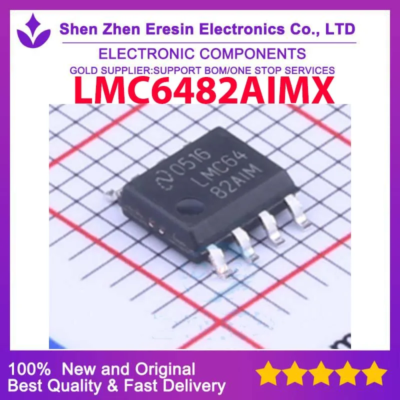 

Бесплатная доставка, 5 шт./лот LMC6482AIMX SOT23-5, новый и оригинальный