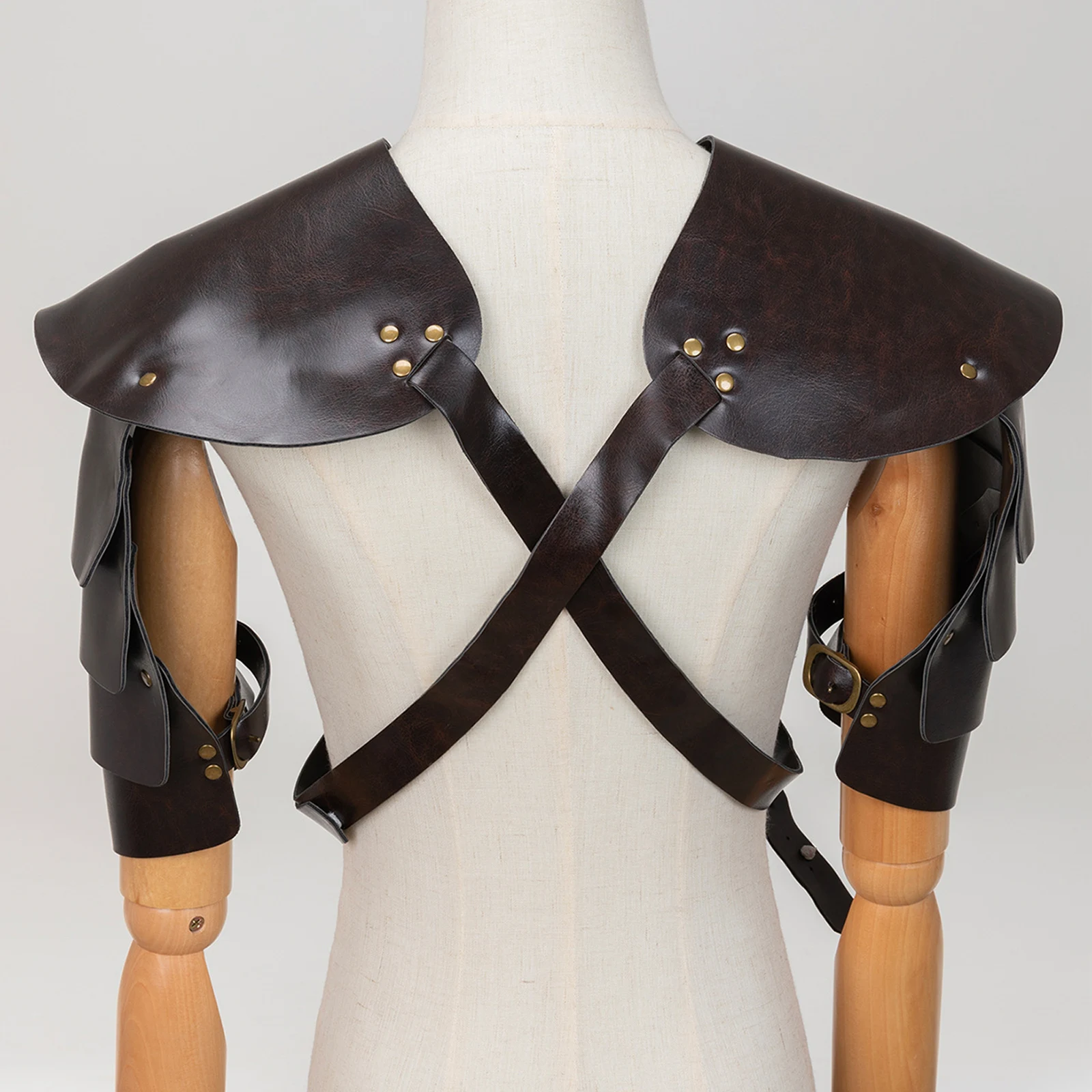 Наплечная Сумка Steampunk кожаная с двумя карманами для пиратского костюма Викинга