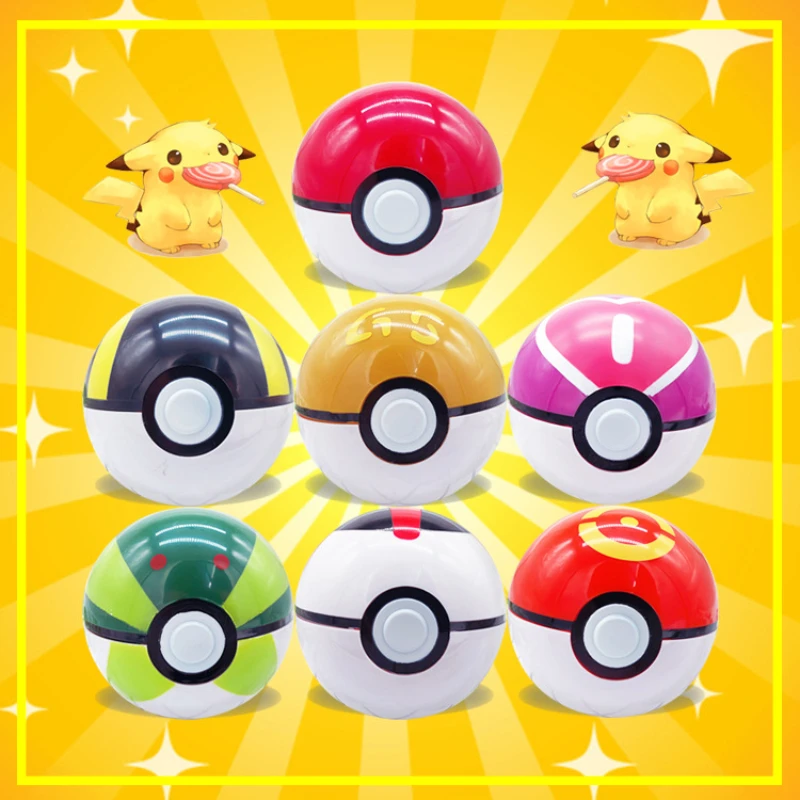 

Pokemon model ball toy with nothing inside master Pikachu collection competition sprite holiday gift