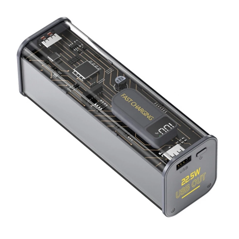 

Phone Battey Power Supply Box USB Type C for 8pcs 18650 Rechargeable Battery Charging Holder Without Battery