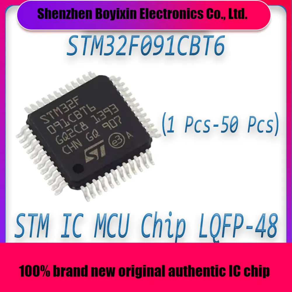 STM32F091CBT6 STM32F091CB STM32F091C STM32F091 STM32F STM32 STM IC MCU Chip LQFP-48