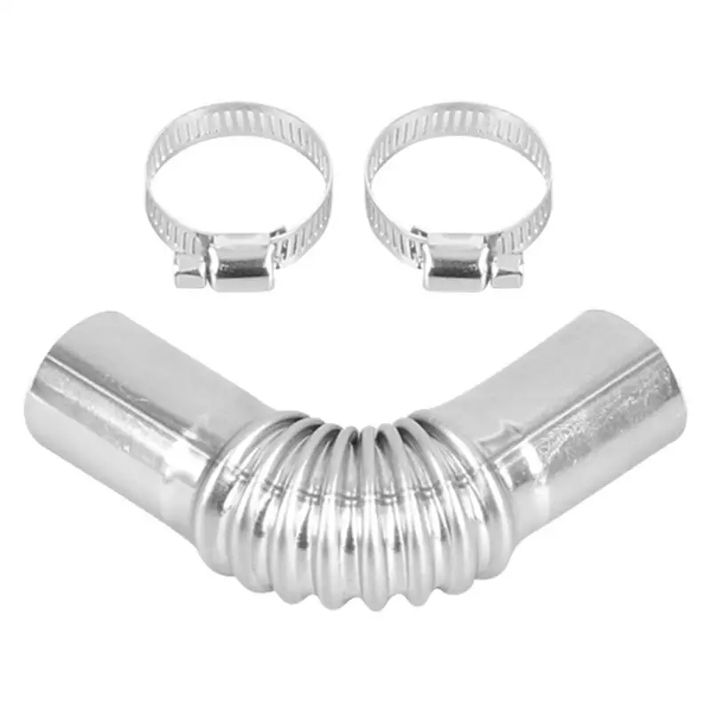 

Car Air Duct Connector 24mm/0.94inch Elbow Duct Connector Stainless Steel Windproof Smoke Exhaust Pipe For Diesel Parking Heater