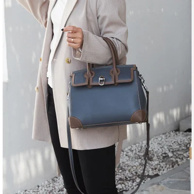 

Женская сумка через плечо из натуральной воловьей кожи, 2018