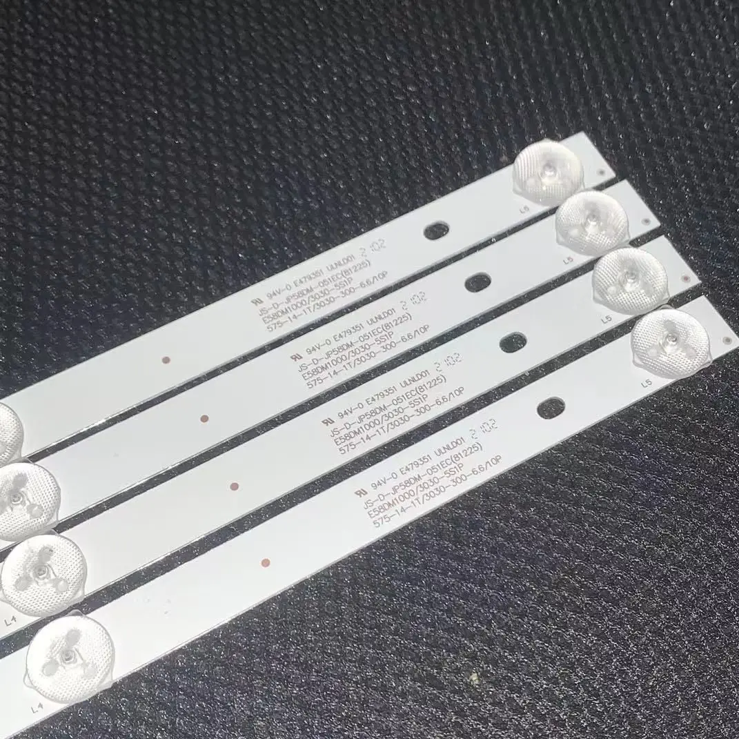 

30-80PCS/LED backlight strip 5LEDS 6V JS-D-JP58DM-051EC(81225) E58DM1000/3030-5SIP 58"TV TVLED584K01 E58DM1000 3030
