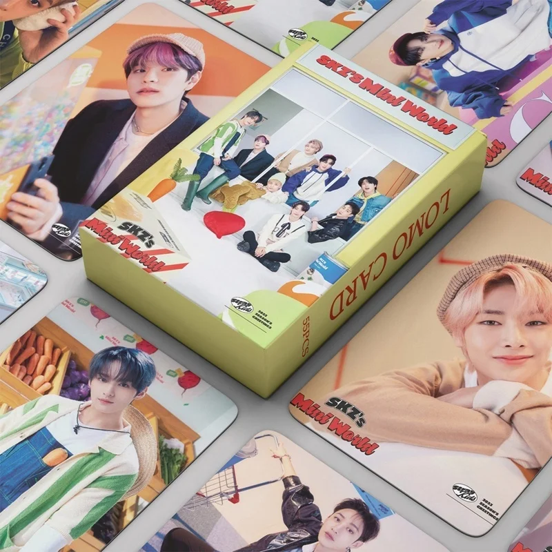 

STRAY KIDS Kpop Album 2023 Season's Greetings Photocards HD Print Postcard Cards For Fans Collection Photo Cards Gift 55PCS/Set