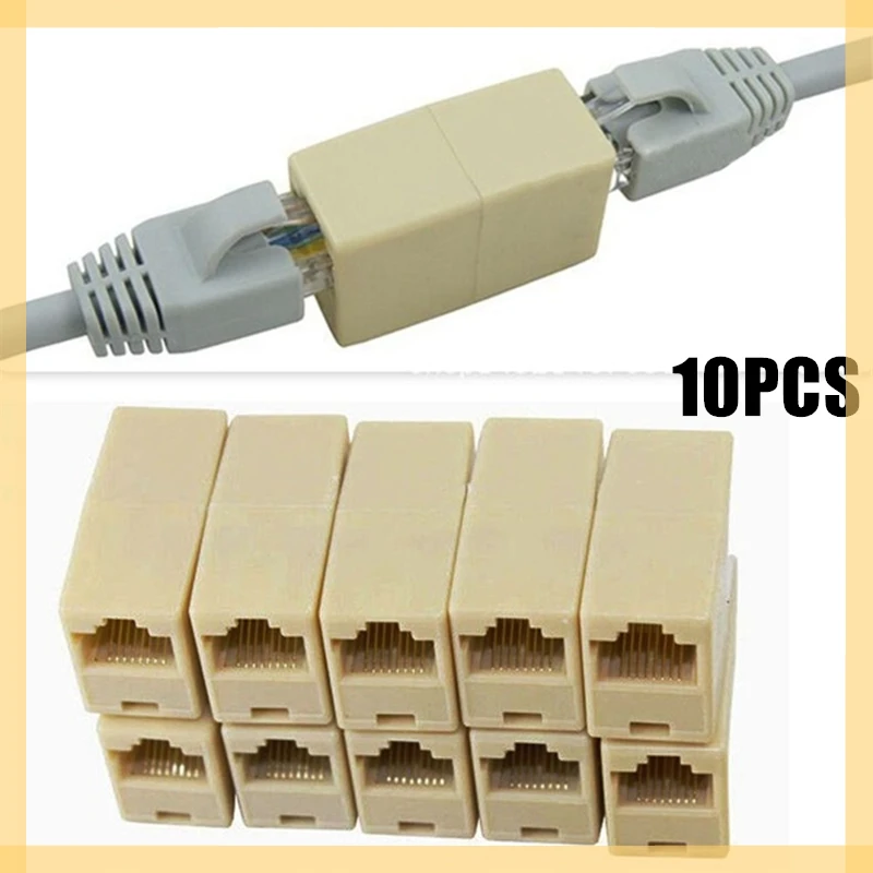

New Alloy Internet Tools RJ45 CAT5 Coupler Plug Adapter Network LAN Cable Extender Connector
