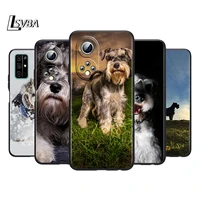 lovely schnauzer dogs silicone cover for honor 60 50 se 30 30i 20 20s 20e 9s 9a 9c 30s 7c pro lite black phone case coque