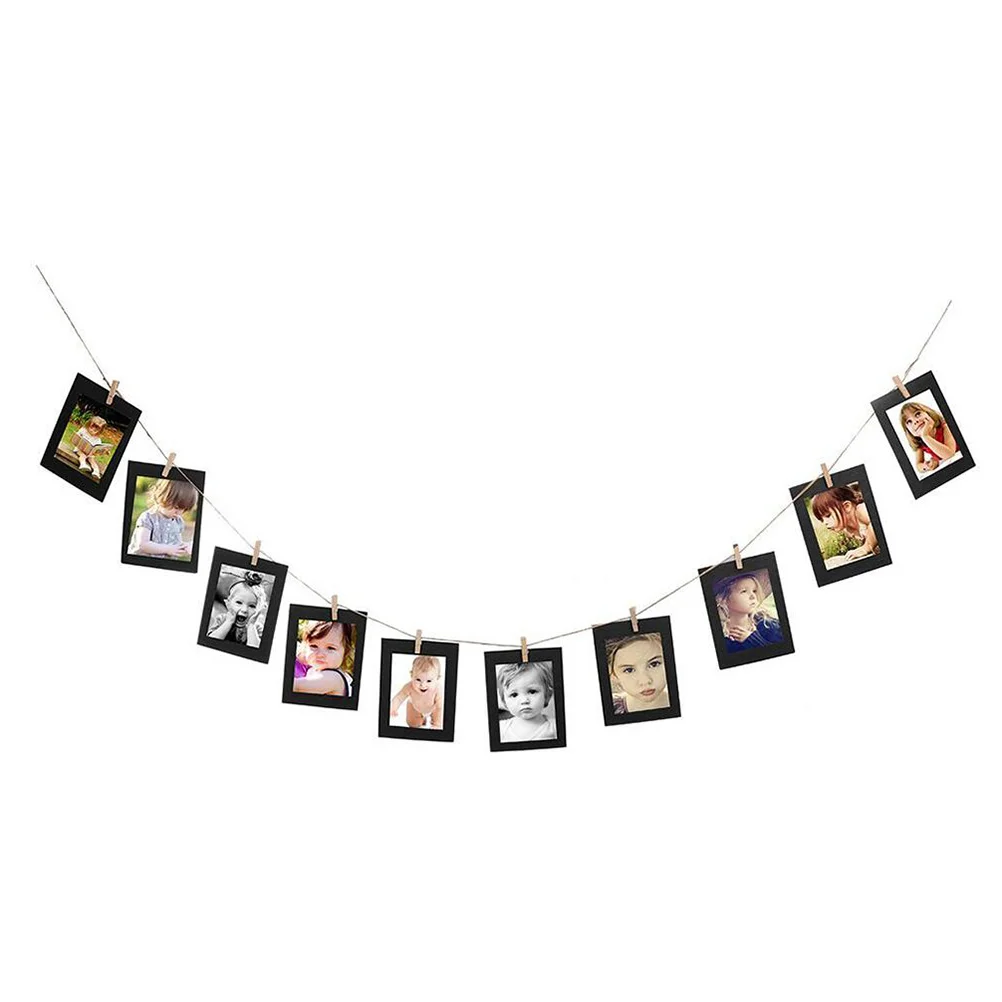 10 шт. крючки для штор бумажная фоторамка с зажимами DIY фоторамки рукоделия