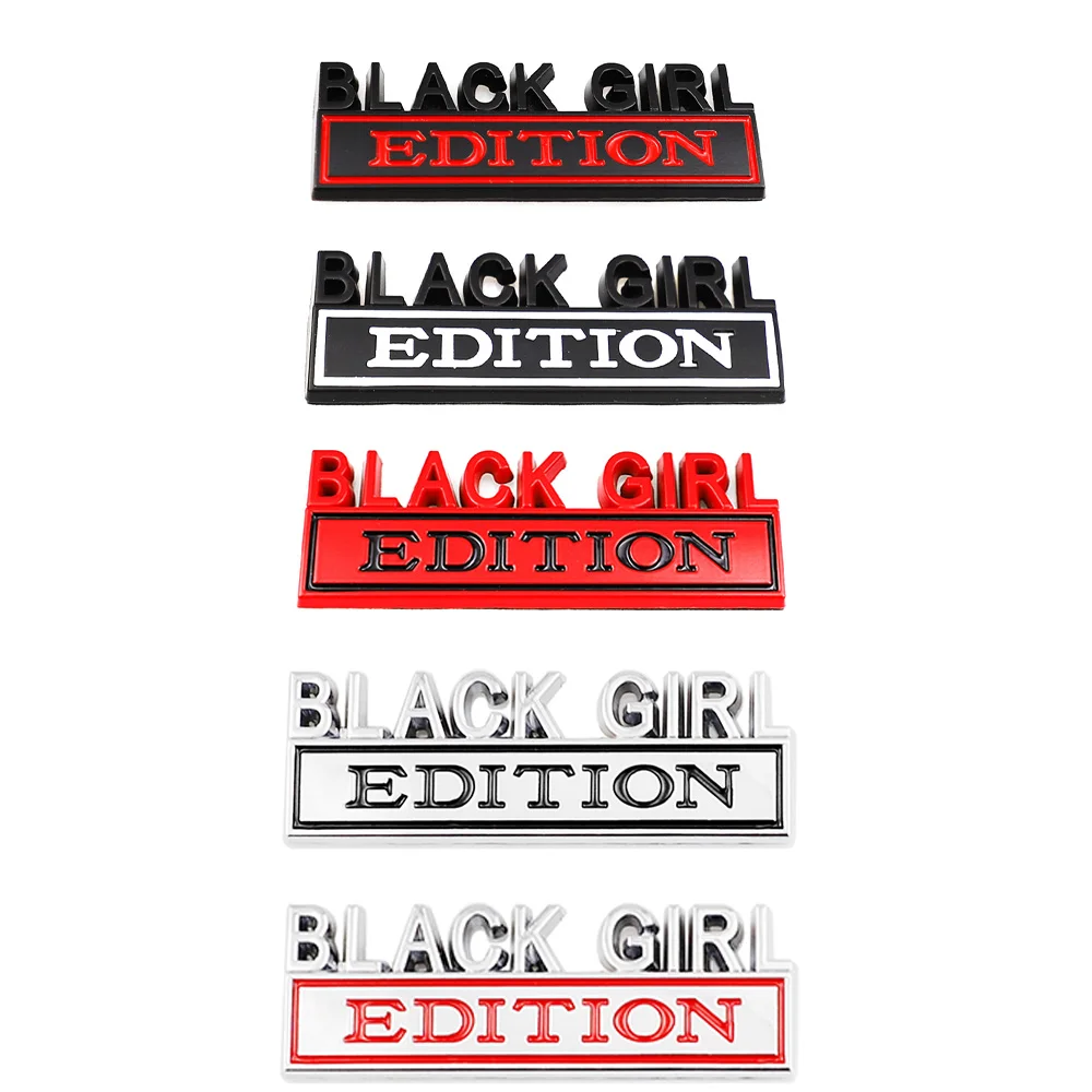 

3D Black Girl Edition Автомобильная наклейка с эмблемой аксессуары автомобильные инструменты авто для всех видов моделей Toyota Avalon 2020 Changan V7 Alsvin