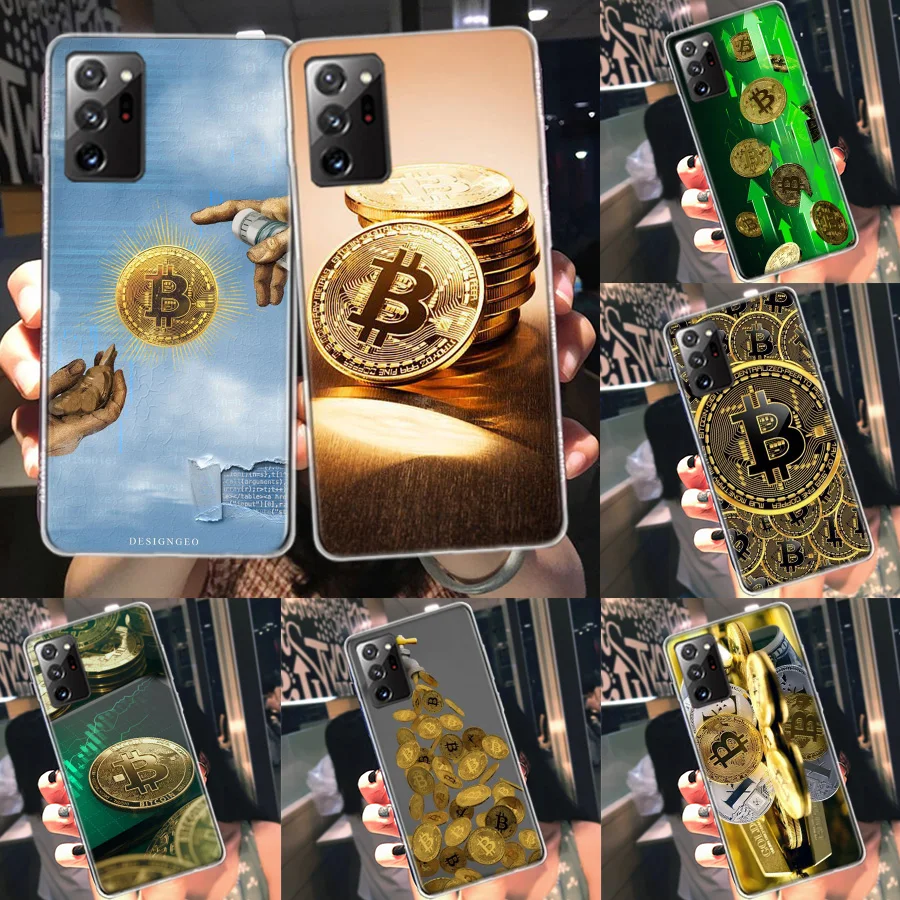 

Virtual currency bitcoin Phone Case For Samsung A02S A12 A22 A32 A42 A52 A72 Galaxy A03 A13 A23 A33 A53 A73 5G J4 Plus J6 J8 A90
