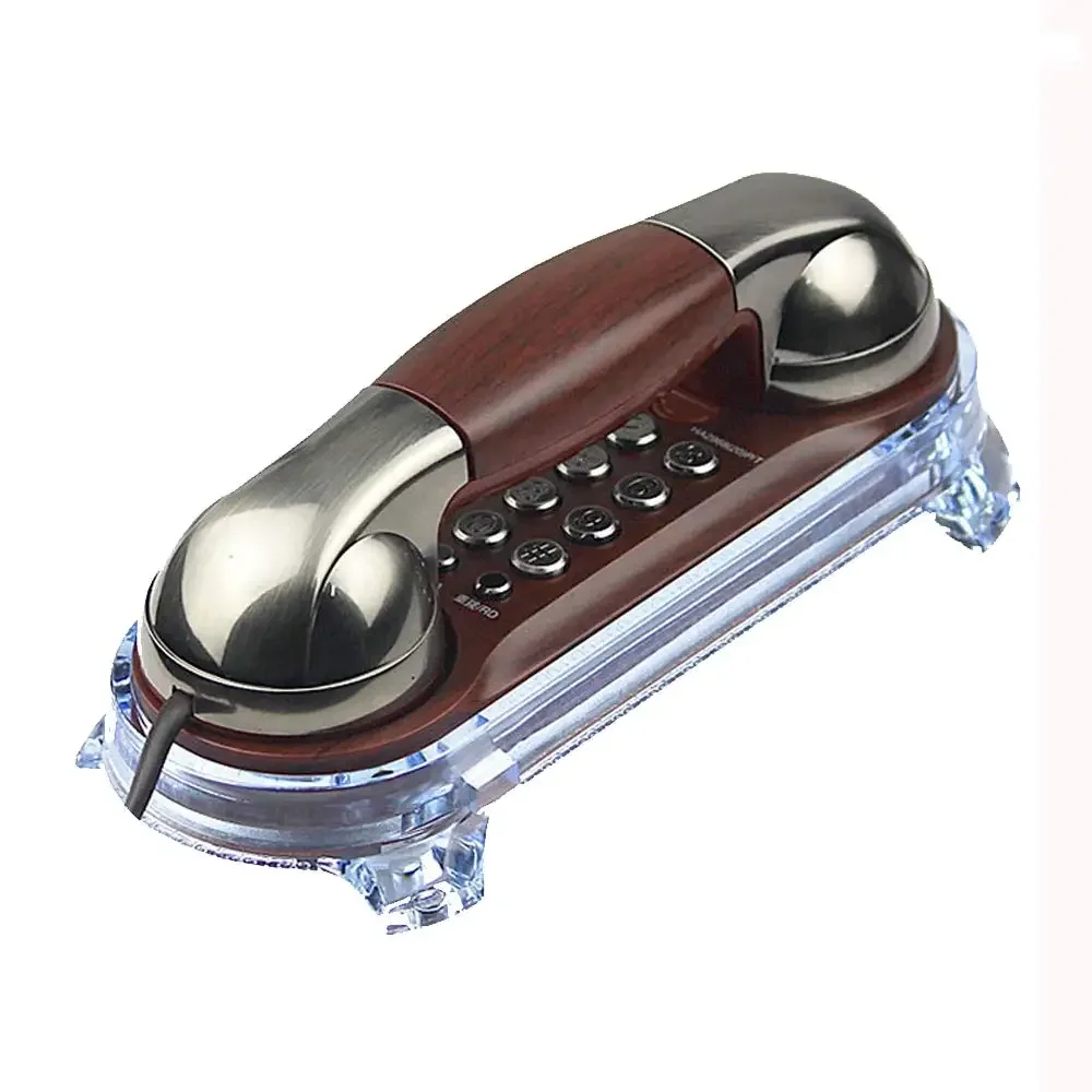 Миниатюрный Проводной Настенный Телефон В Стиле Ретро Со Стандартным Дизайном