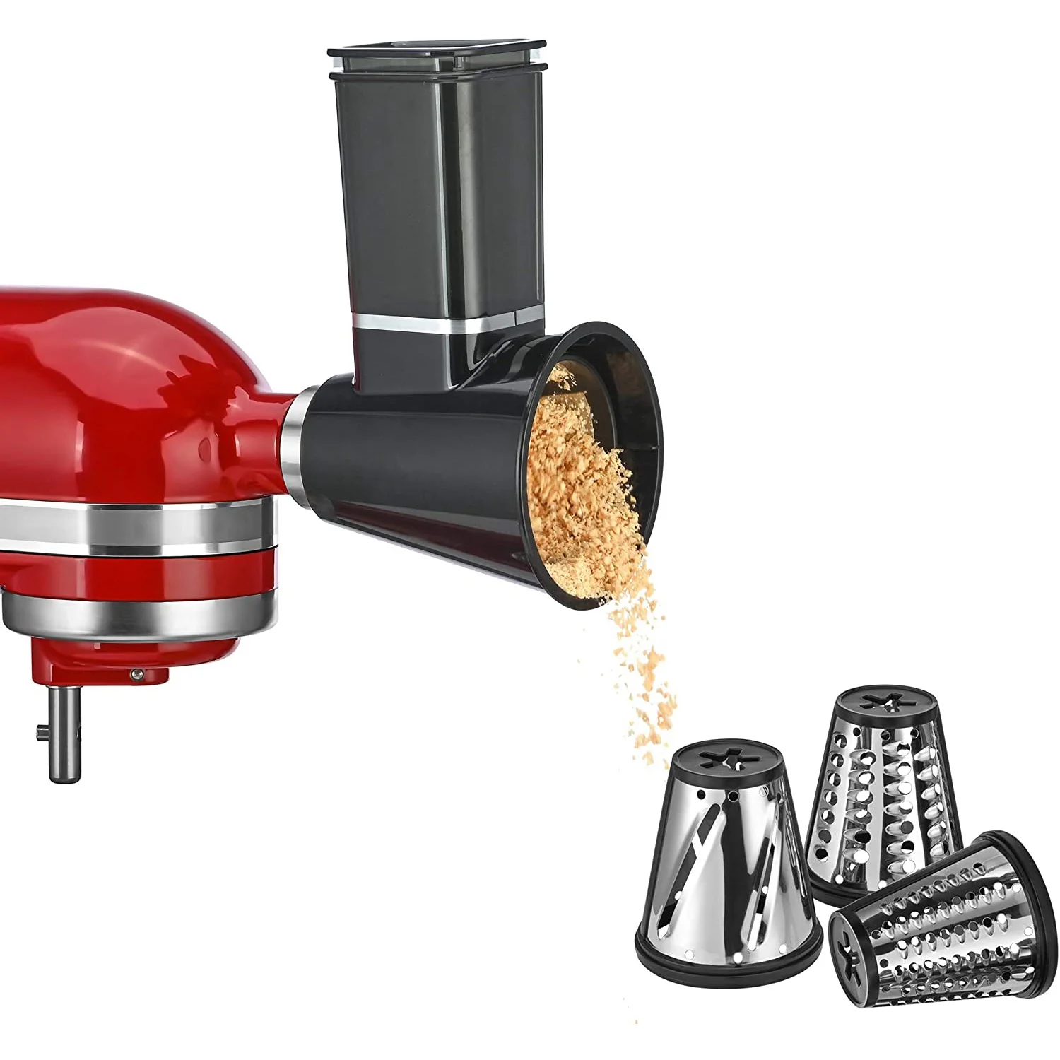 

Slicer/Shredder Attachments for KitchenAid Stand Mixer Cheese Grater Attachment Fresh Prep Attachment Vegetable Slicer