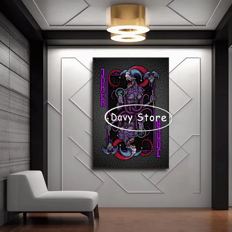 Lovecraftian игральные карты Nyarlathotep Cthulhu монстр Фотофон мифология Настенная картина