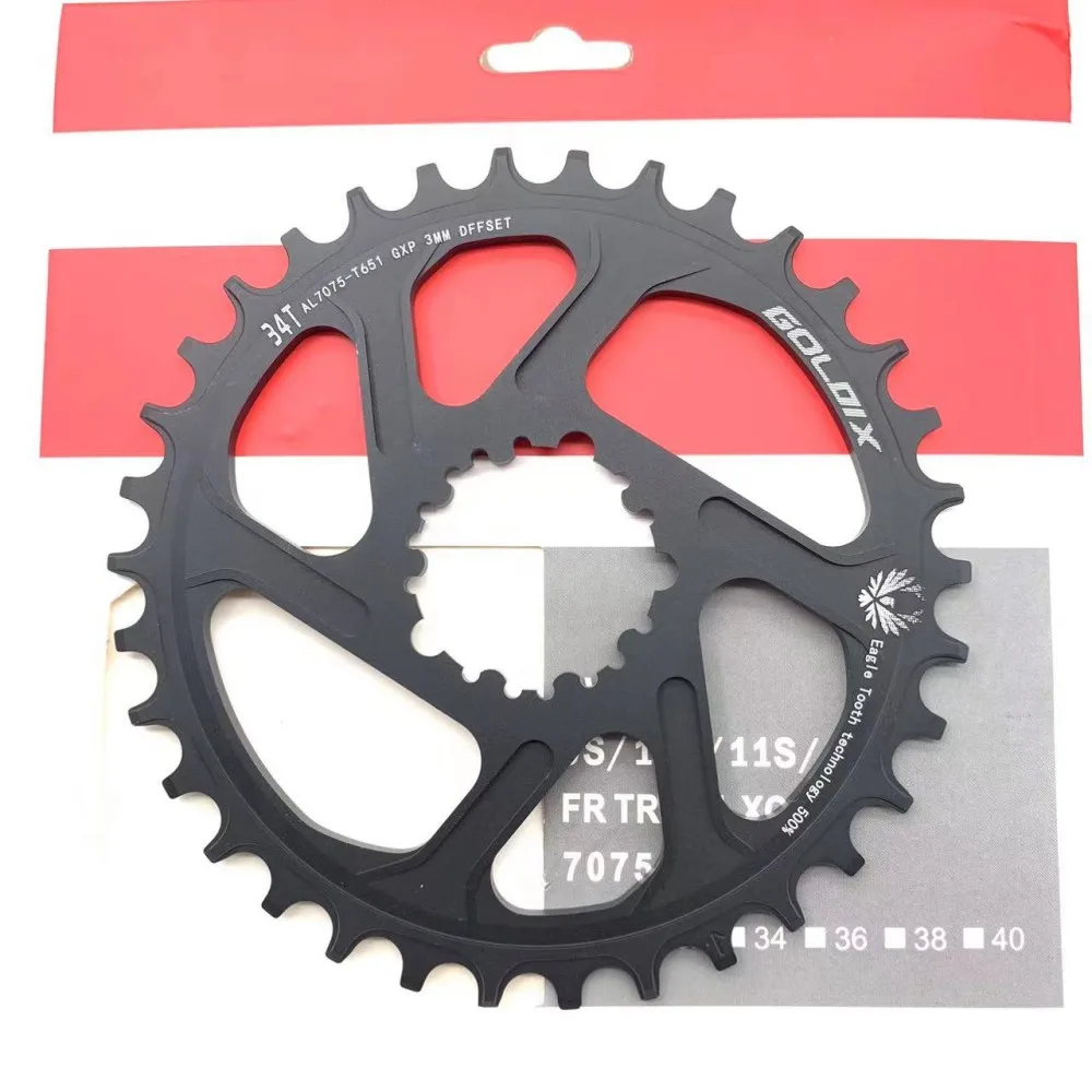 GOLDIX GXP велосипедная цепь MTB широкие узкие зубья 30-38T Корона кривошипной системы