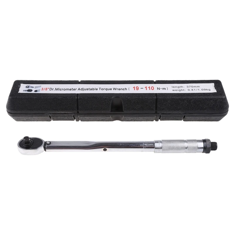 

3/8 Torque Wrench Drive 19-110nm Two-way Accurate Bicycle Repair Spanner Hand Tool Drop Shipping