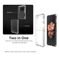 transparent case for galaxy z flip3 5g tpu protective phone cover shell for galaxy z flip 3 5g accessories