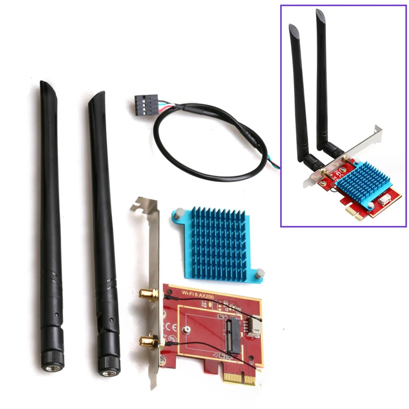 Плата расширения PCI-E с двойной антенной переходник для настольных игр pci express