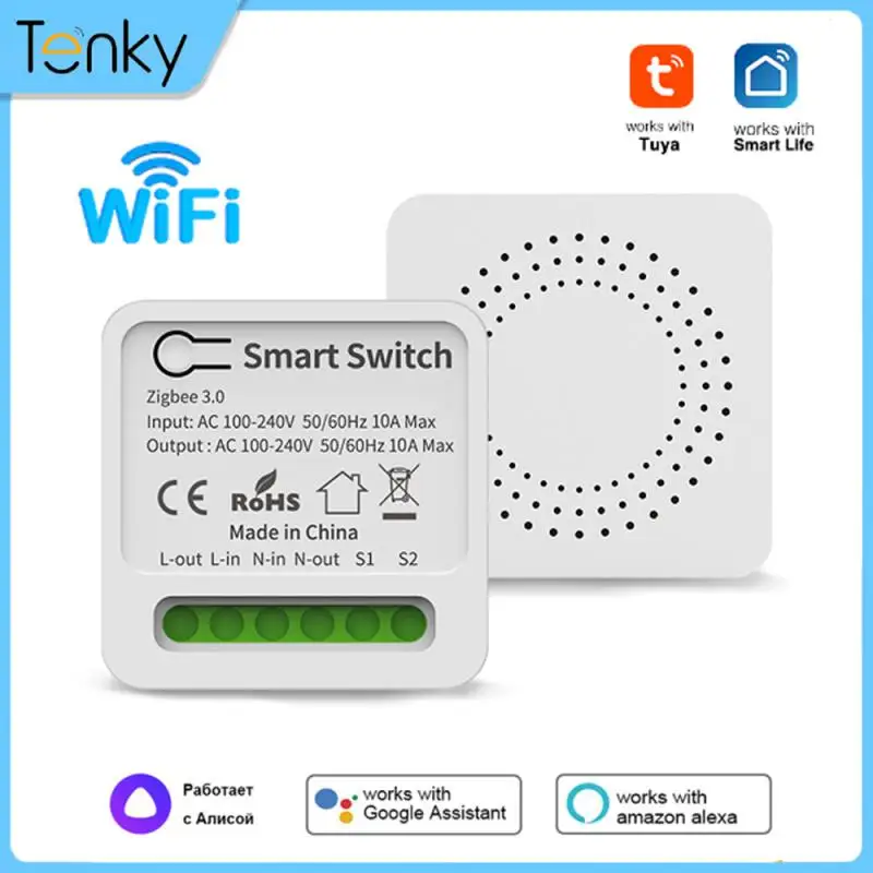 

Умный выключатель Tuya с поддержкой Wi-Fi, 16/10 А