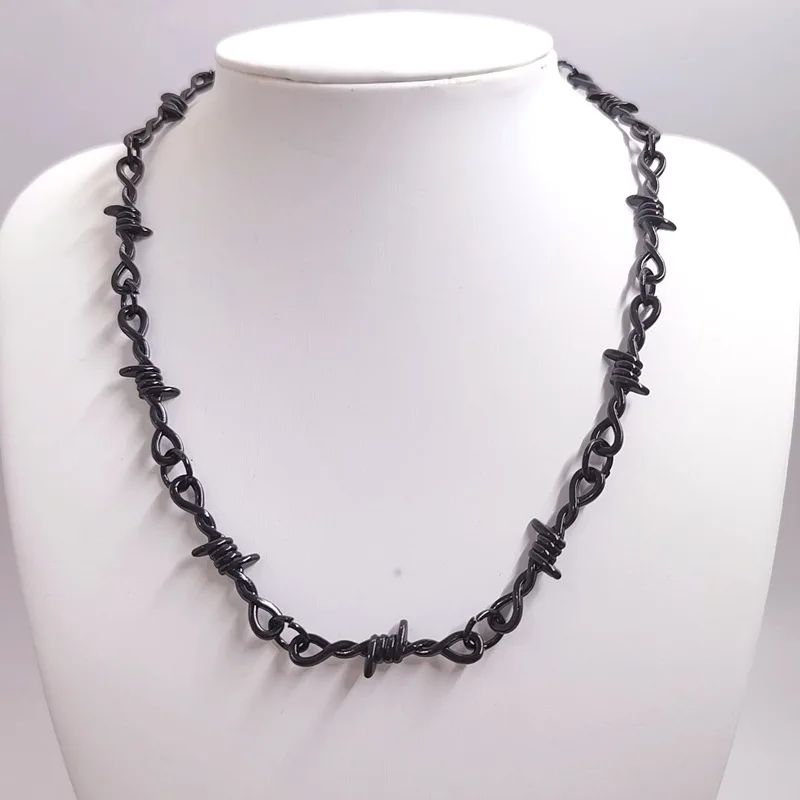 

Black Thorn Necklace Hip Hop Fashion Brand Thorn Dark Men's And Women's Pendant Bracelet Personalized Jewelry Gift