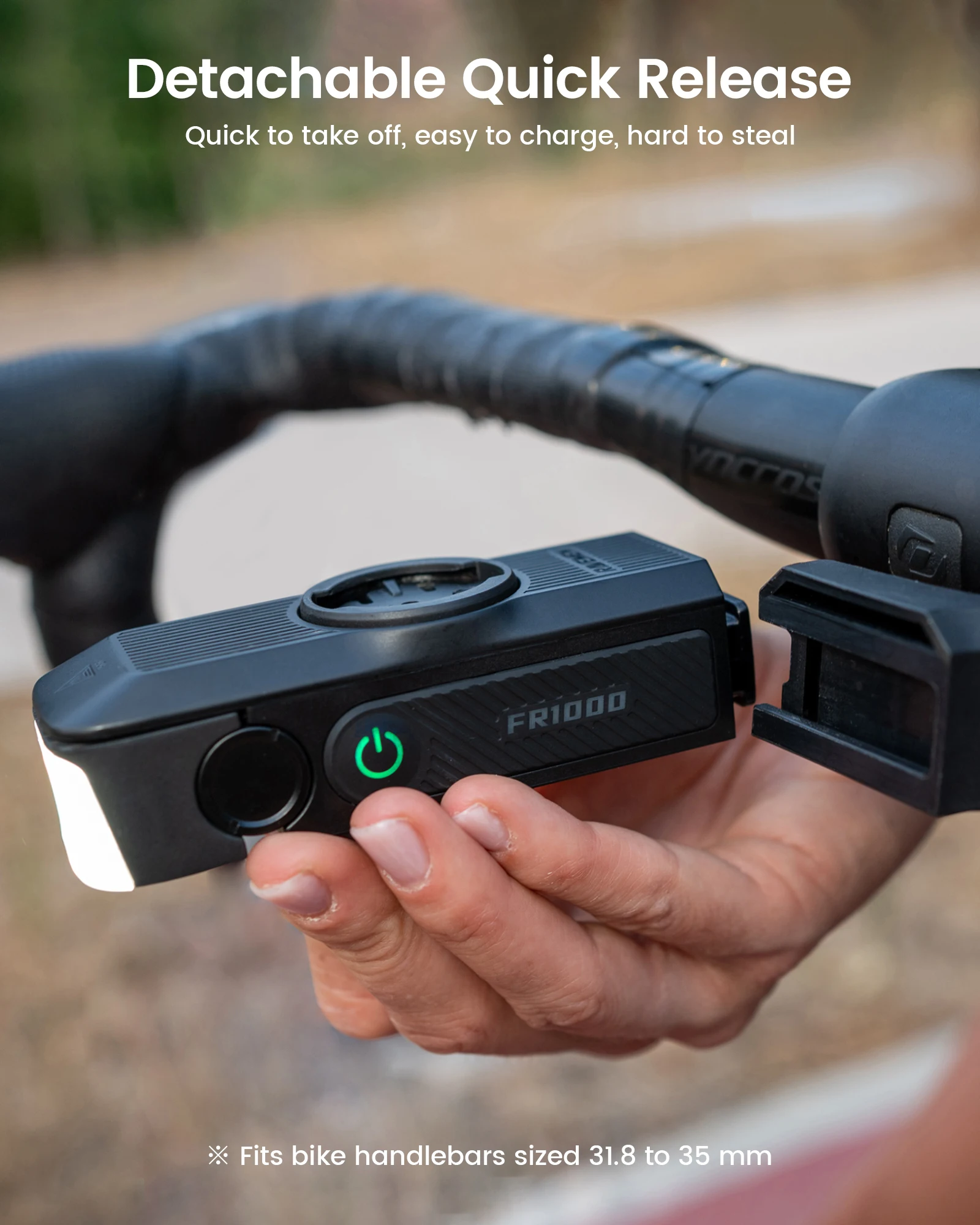 Фото Комплект велосипедных фонарей RAVEMEN FR1000 для Garmin Wahoo Bryton GPS CL01, задний фонарь, перезаряжаемый комплект передних и задних фонарей для велосипеда №3