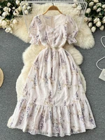 singreiny embroidary floral women lace dress summer 2022 square neck zipper gentle maxi dresses for women white dress