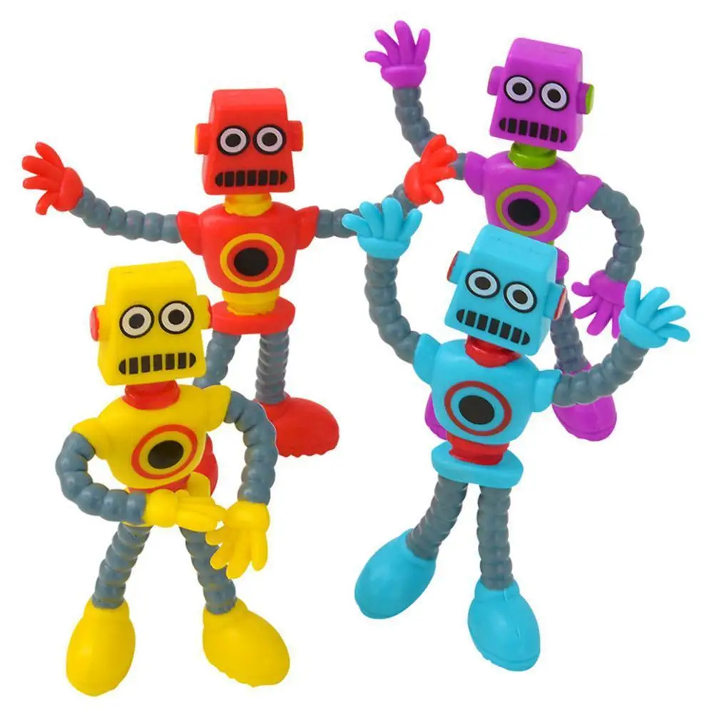 

Deformed Twisted Wire Robot Color Changing Villain Dolls Funny Decompression Tricky Kids Toy Gift