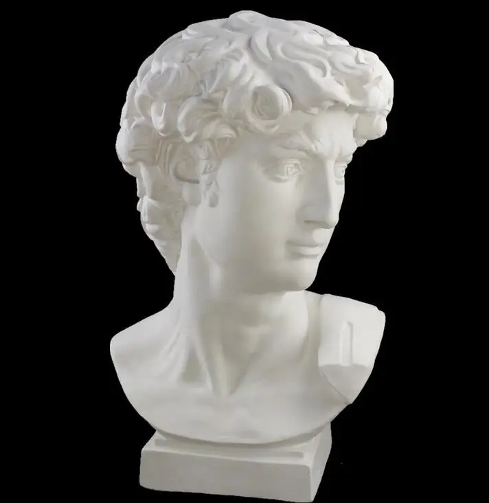 

25cm art test art supplies sketching teaching aids David plaster head sketch set decorative sculpture plaster geometry