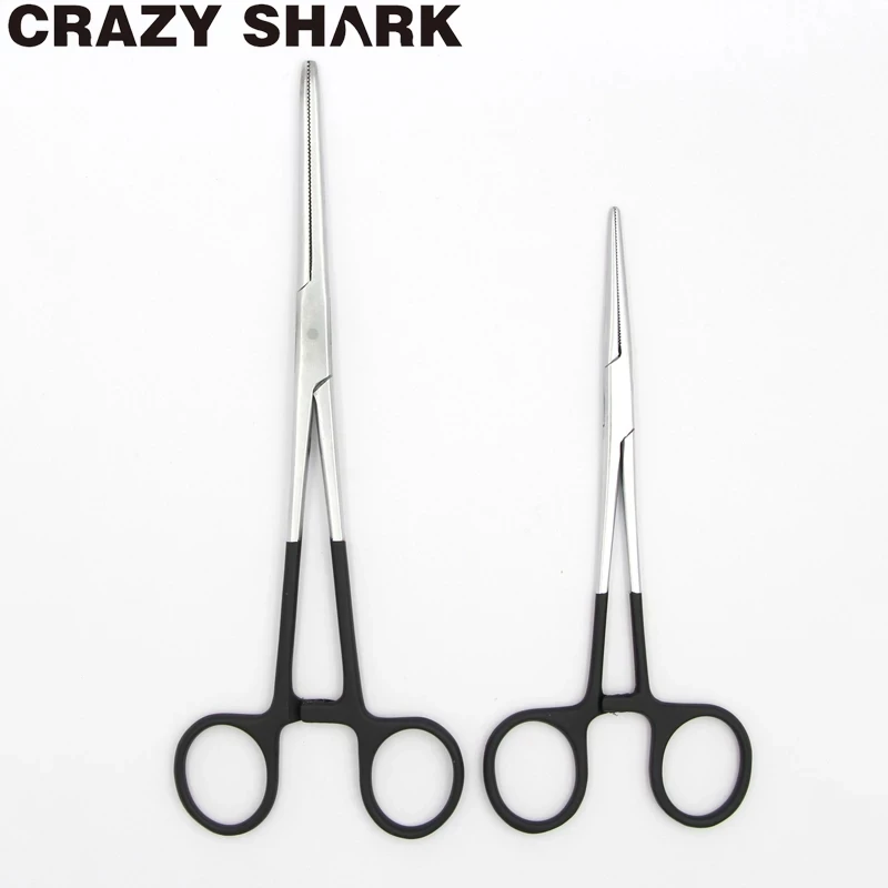 Crazy Shark 6.5 ''/8.5 ''pinza per pesca a mosca in acciaio inossidabile rimozione del gancio attrezzatura per pinze a punta dritta strumenti per pinze da pesca