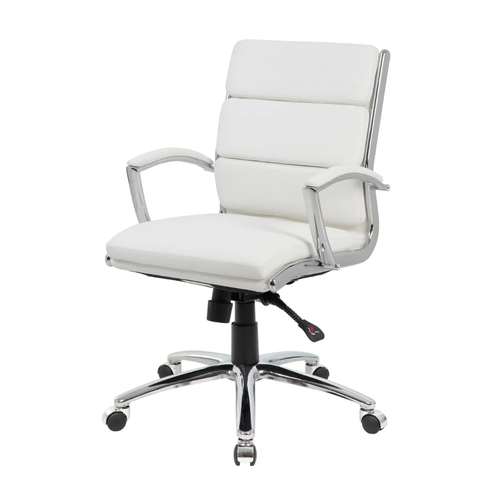 

Boss Office Executive CaressoftPlus Chair with Metal Chrome Finish - Mid Back