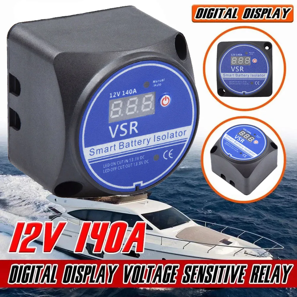 

Двойной изолятор аккумулятора 12 в 140 а реле напряжения чувствительное реле VSR умный переключатель для автомобиля ATV UTV лодки RV кемпера ручной...
