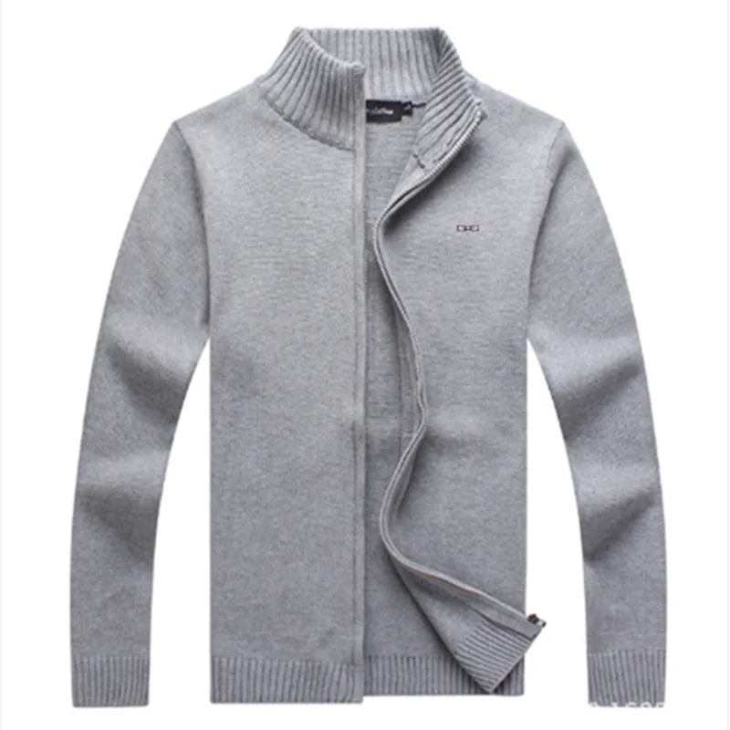 High Quality New  Sweater Men Homme Autumn Winter Male Mens Sweater Jackets Casual Zipper Knitwear Plus Size M-3XL