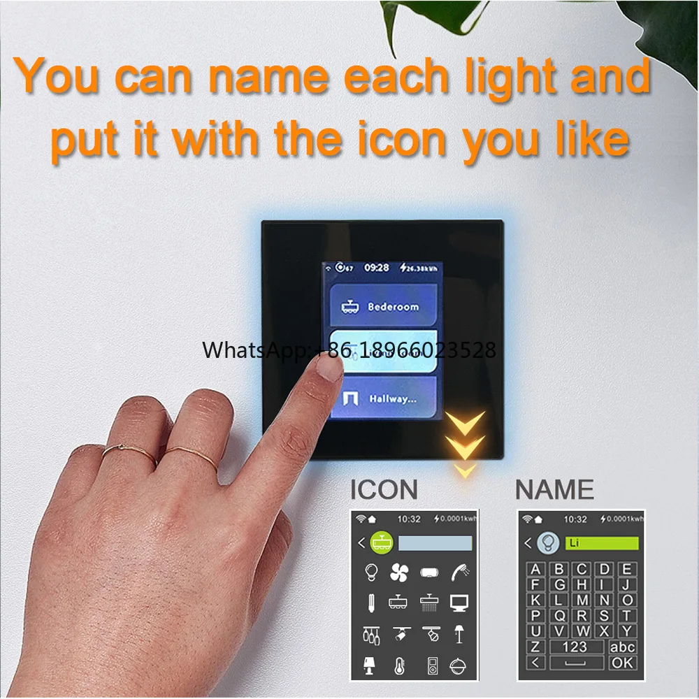Умный переключатель Lanbon L8 с Wi-Fi сеткой и функцией управления дымом Волшебная