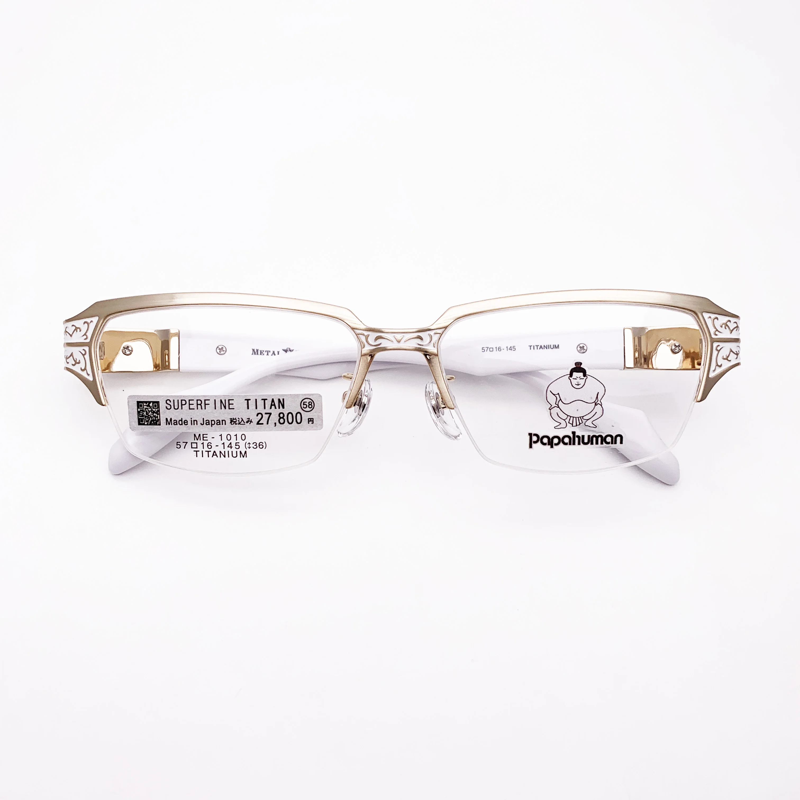 Belight Optical Japan Design Sports Business Titanium Half Rimless Frame Men Big Prescription Eyeglasses  Eyewear ME-1010
