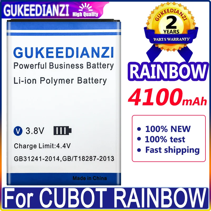 

Радужный аккумулятор 4100 мАч для батарей CUBOT RAINBOW + номер отслеживания