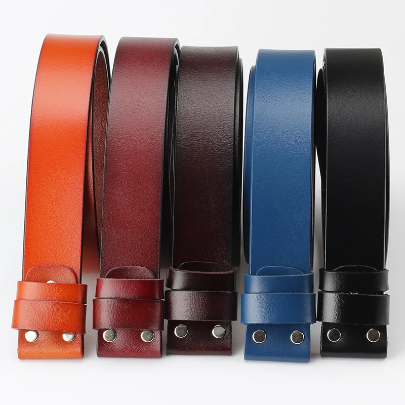 

Men's enuine cowide leater Belt witout buckle DIY Belt accessories 3.8cm