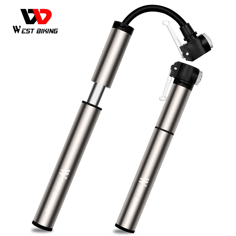 

Портативный велосипедный мини-насос, шланг 120PSI, для езды на горном велосипеде