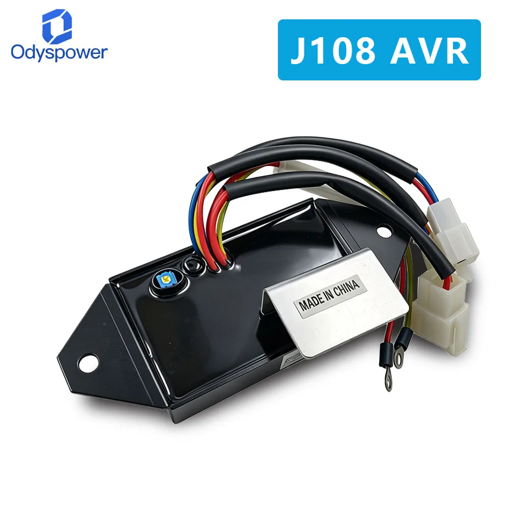 Фото Автоматический регулятор напряжения J108 AVR 220В однофазный для генератора Kubota J315 380В №4