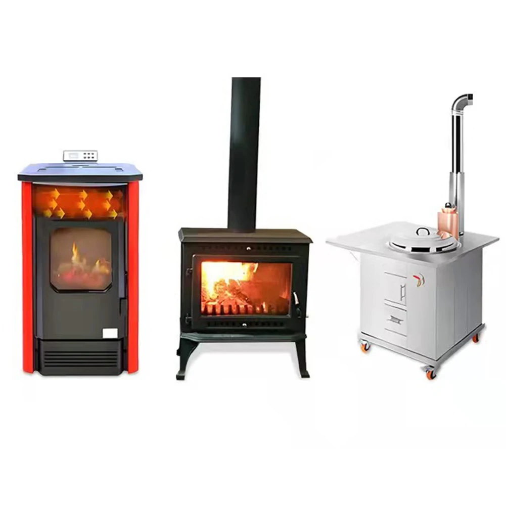 

1pcs Brand New Fireplace Stoves Fireplace Fan Heating Fans For Fireplace Quiet Operation Red Unpowered 6 Blade