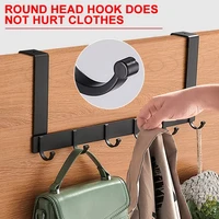 hooks over the door 5 hooks home bathroom organizer rack clothes coat hat towel hanger new bathroom kitchen accessories