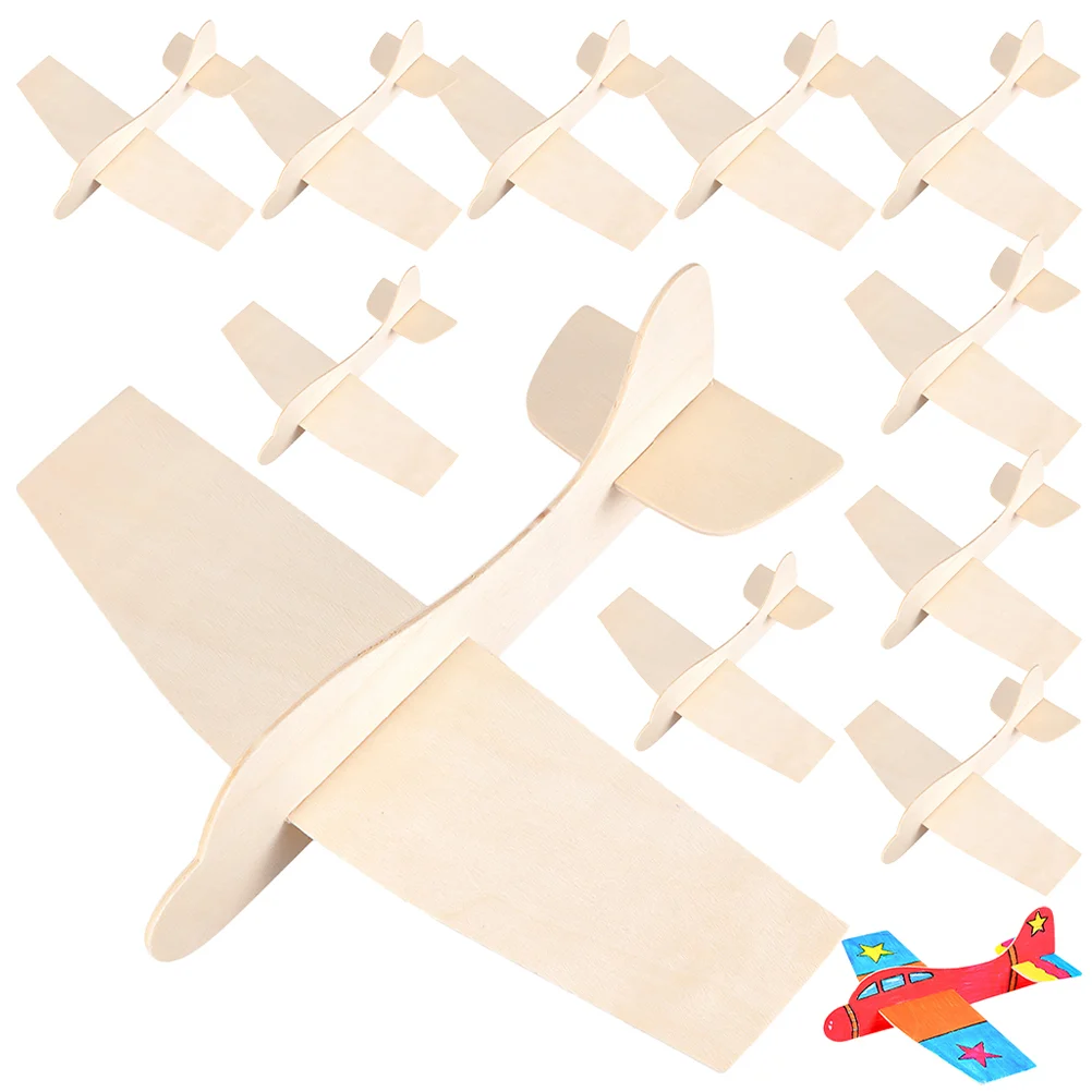 

Blank Wood Aircraft Kids Accessories Plane Model Assembly Toy Airplane Toys Wooden Puzzles