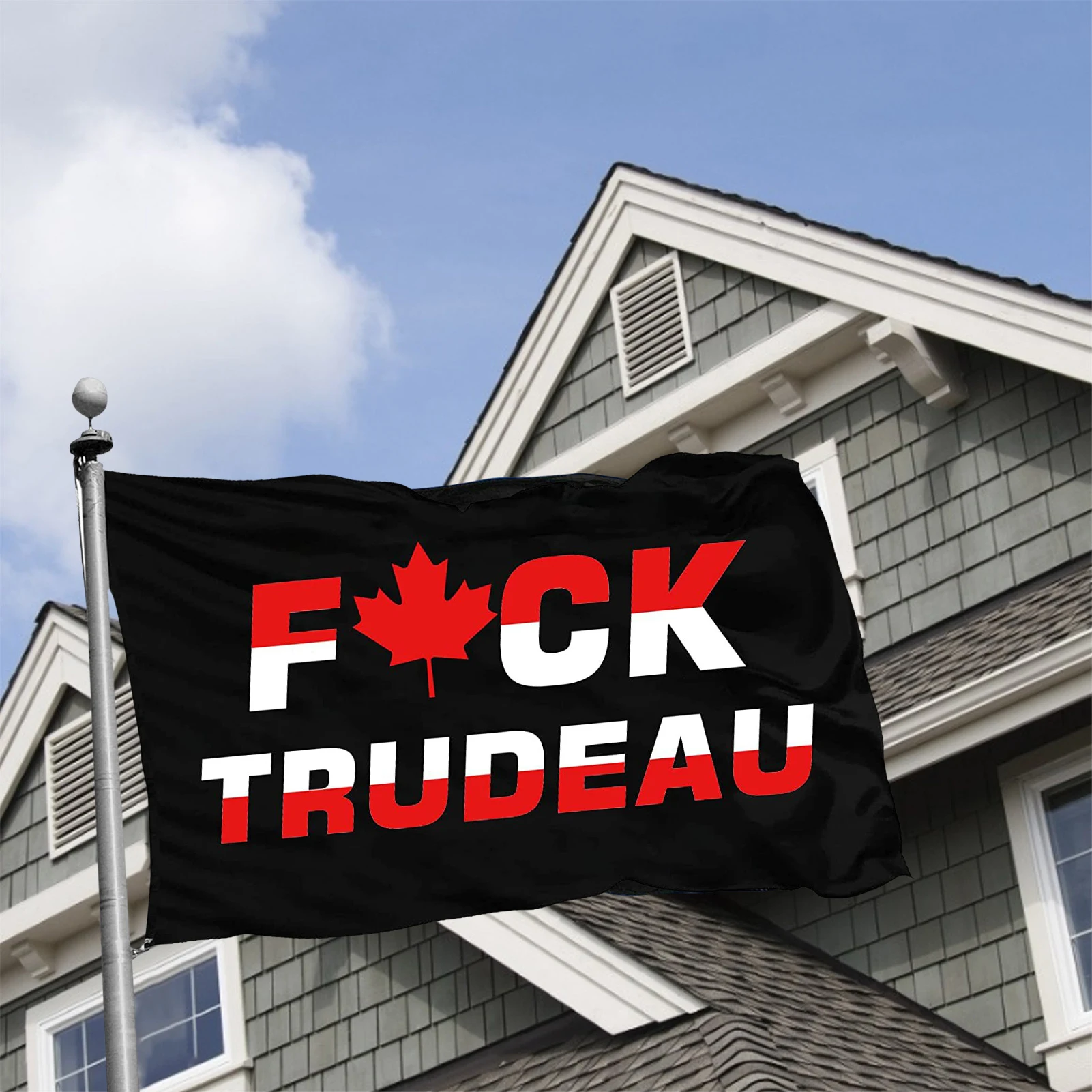 

3x5 футов Джастин Трюдо канадская свобода 2022 флаг баннер с двойными латунными кольцами полиэстер с латунными кольцами 150 см X 90 см