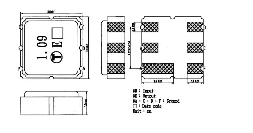 Пильный фильтр 1090 МГц SMD
