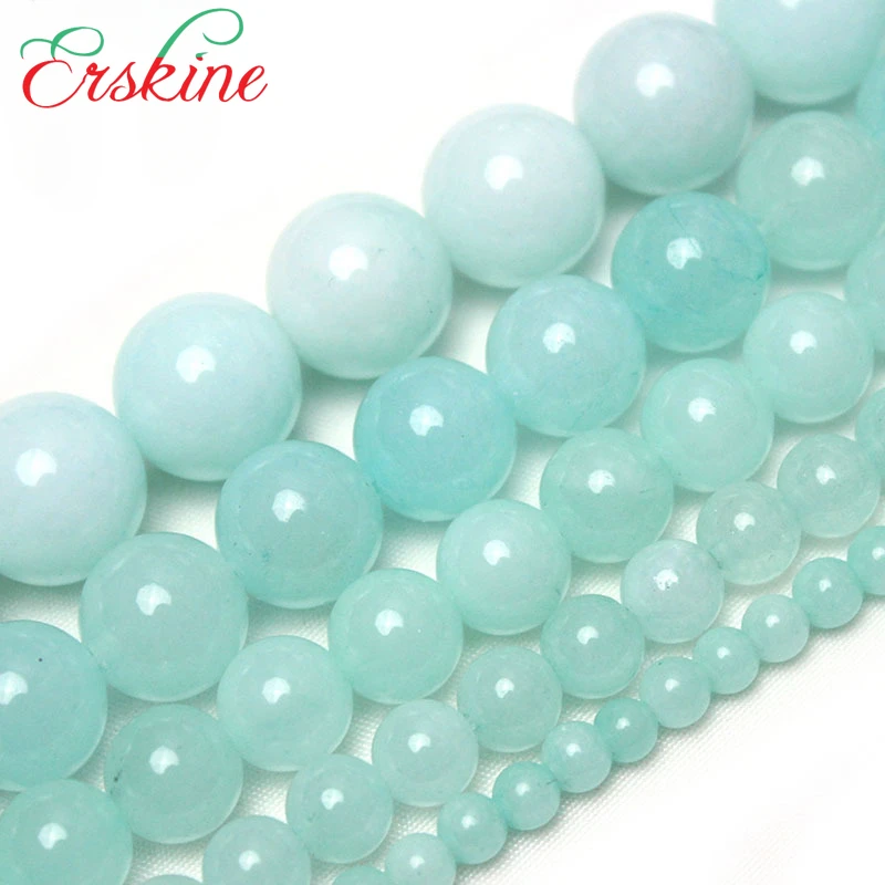 Tianhe халцедон нефритовый камень свободные бусины круглые Diy ювелирные аксессуары