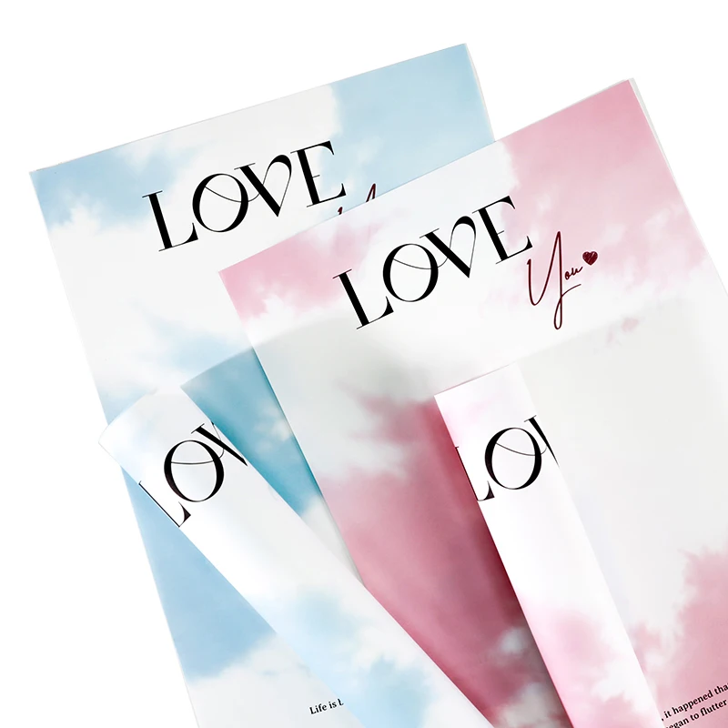 

Flower Packaging Art Paper Summer Creative Floral Packaging Printing Kraft Paper 20 sheets