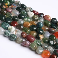 natual india agates beads irregular stone loose spacer beads for jewelry making diy bracelet necklace needlework accessories 15