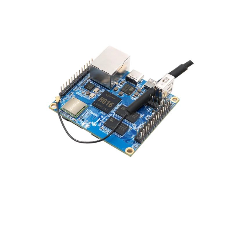 Фото Orange Pi Zero 2 SBC Allwinner H616 Четырехъядерный процессор 1 ГБ DDR4 Ethernet Gigabit WiFi 5 BT 5.0 Android 10 Ubuntu Debian №2