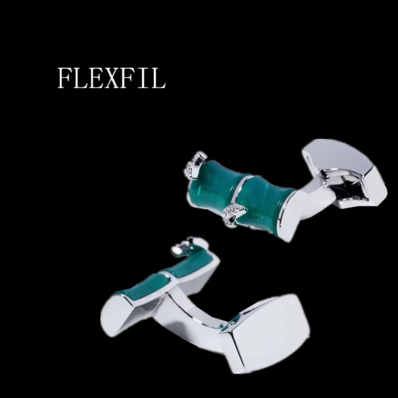 FLEXFIL Роскошные запонки для мужчин брендовые на пуговицах драгоценные камни