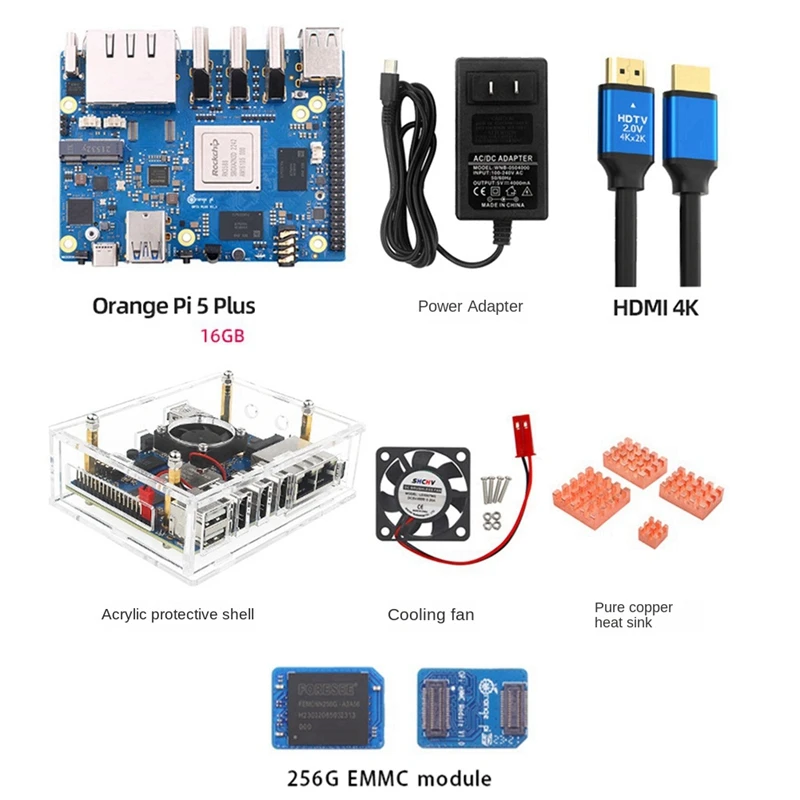 Модуль Emmc для Orange Peel 5 Plus 16GBRAM 256 ГБ Восьмиядерный процессор RK3588 поддержка 8K видео 2