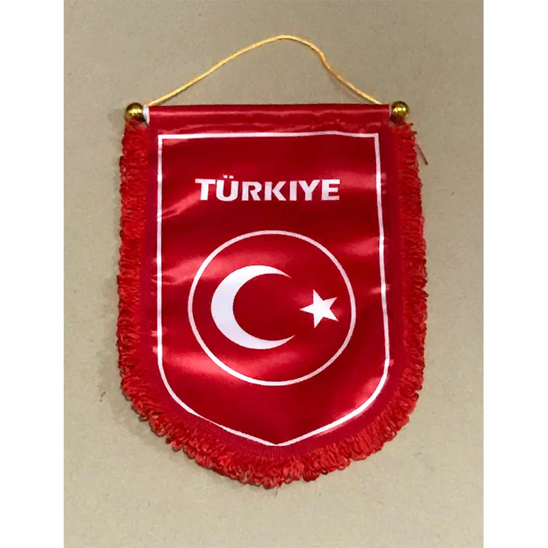 

Flag of Turkey National Football 30cm*20cm Size Double Sides Christmas decorations Hanging Flag Banner Gifts